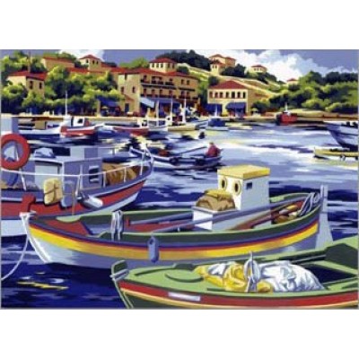 Peinture par Numéros Royal & Langnickel (30x45cm) - Pêche Méditerranéenne 